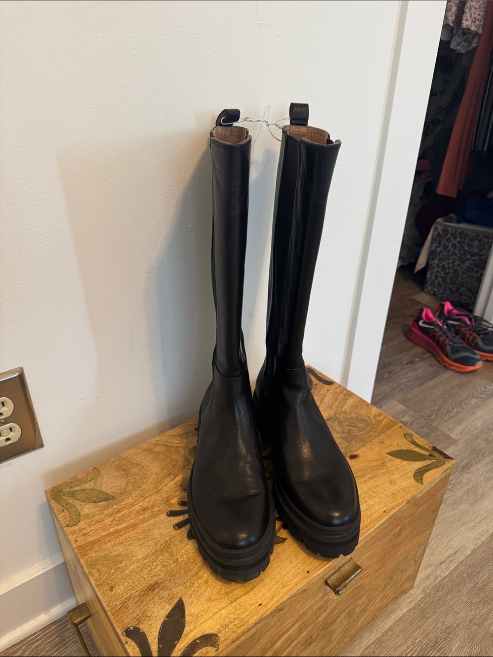 Madewell Poppy tall lug sole boots size 7.5 - Picture 5 of 7
